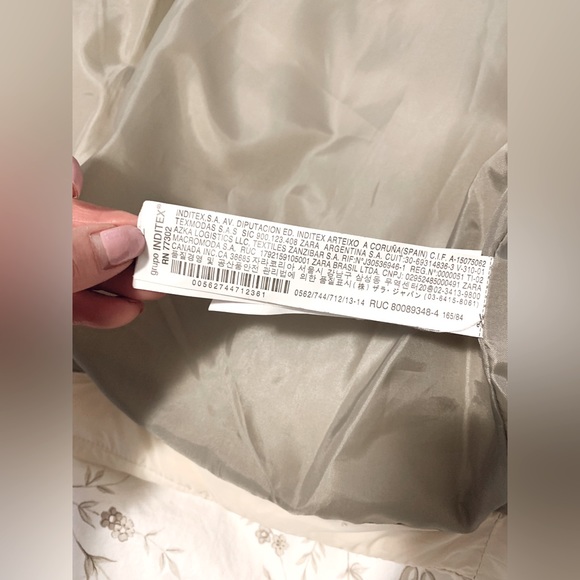 ZARA Extra Long Puffer Vest sz 13 14 fits like 2/4 - Picture 8 of 8